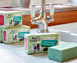 Maid simple laundry soap hand wash travel bar