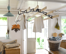 The Pulley Maid deluxe ceiling clothes airer, hanging drying rack