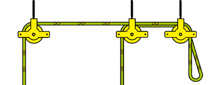 How to install a pulley maid ceiling airer with extra pulley and sash cord extension